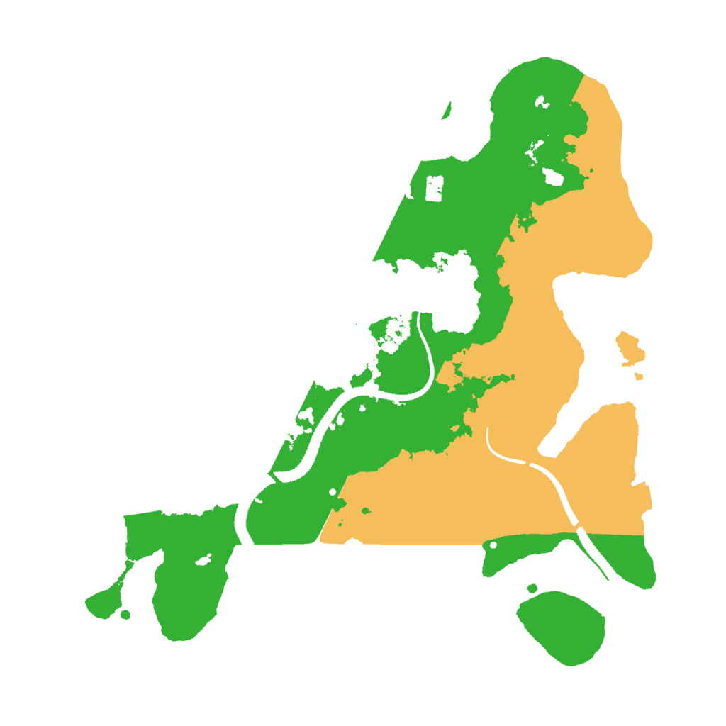 Biome Rust Map: Procedural Map, Size: 3000, Seed: 1405291043