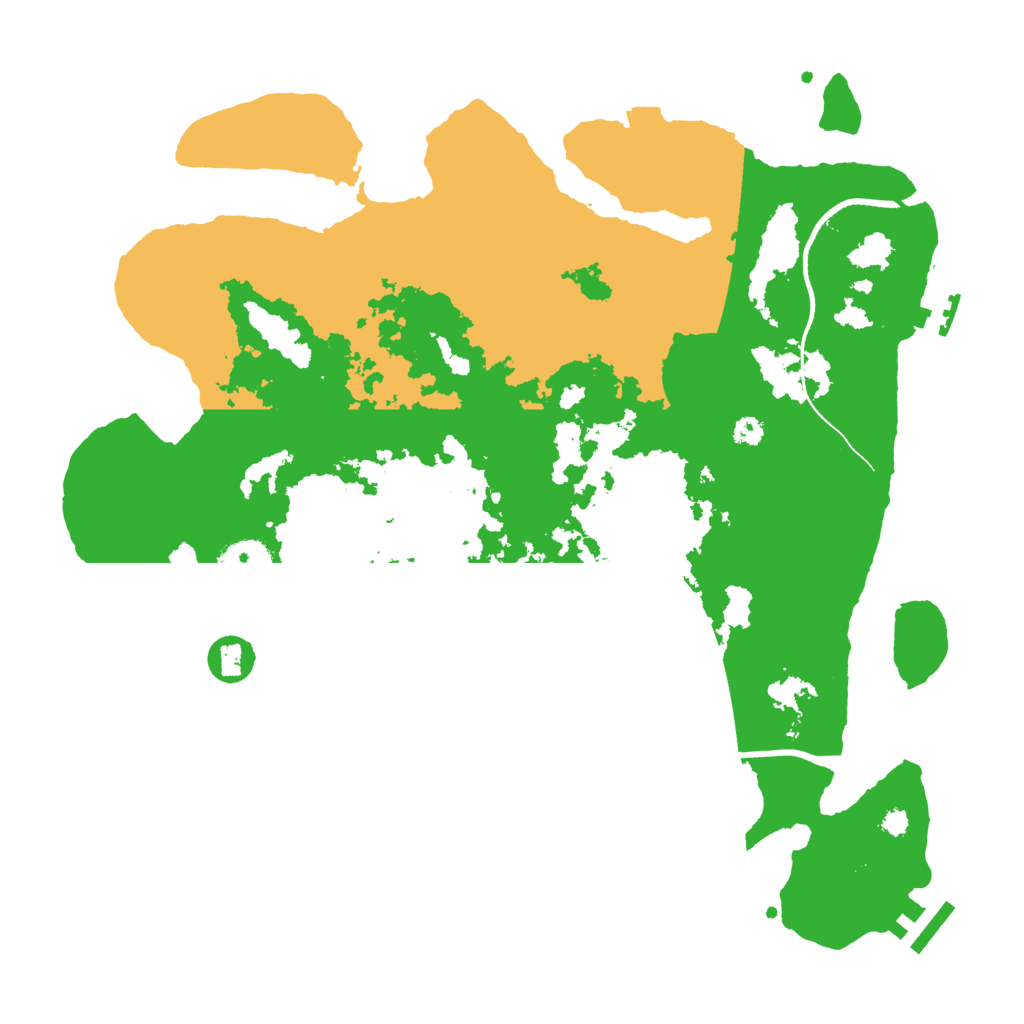 Biome Rust Map: Procedural Map, Size: 3500, Seed: 2022902483