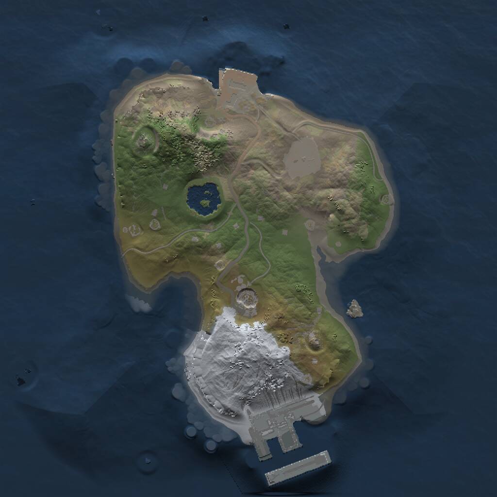 Rust Map: Procedural Map, Size: 1500, Seed: 549071904, 3 Monuments