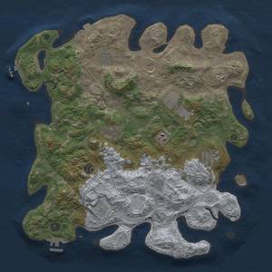 Thumbnail Rust Map: Procedural Map, Size: 4250, Seed: 369828586, 19 Monuments