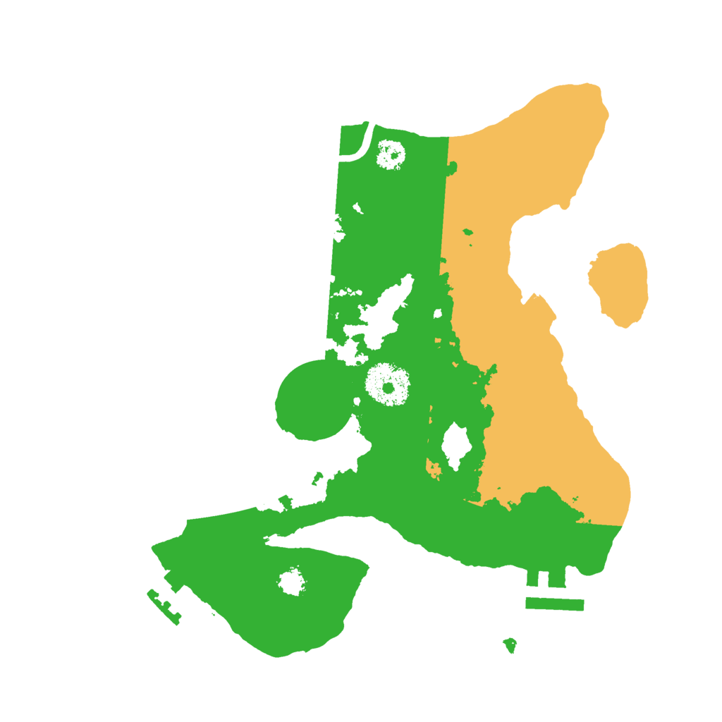 Biome Rust Map: Procedural Map, Size: 2500, Seed: 608669424