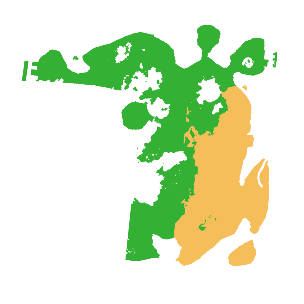 Biome Rust Map: Procedural Map, Size: 3000, Seed: 992155233