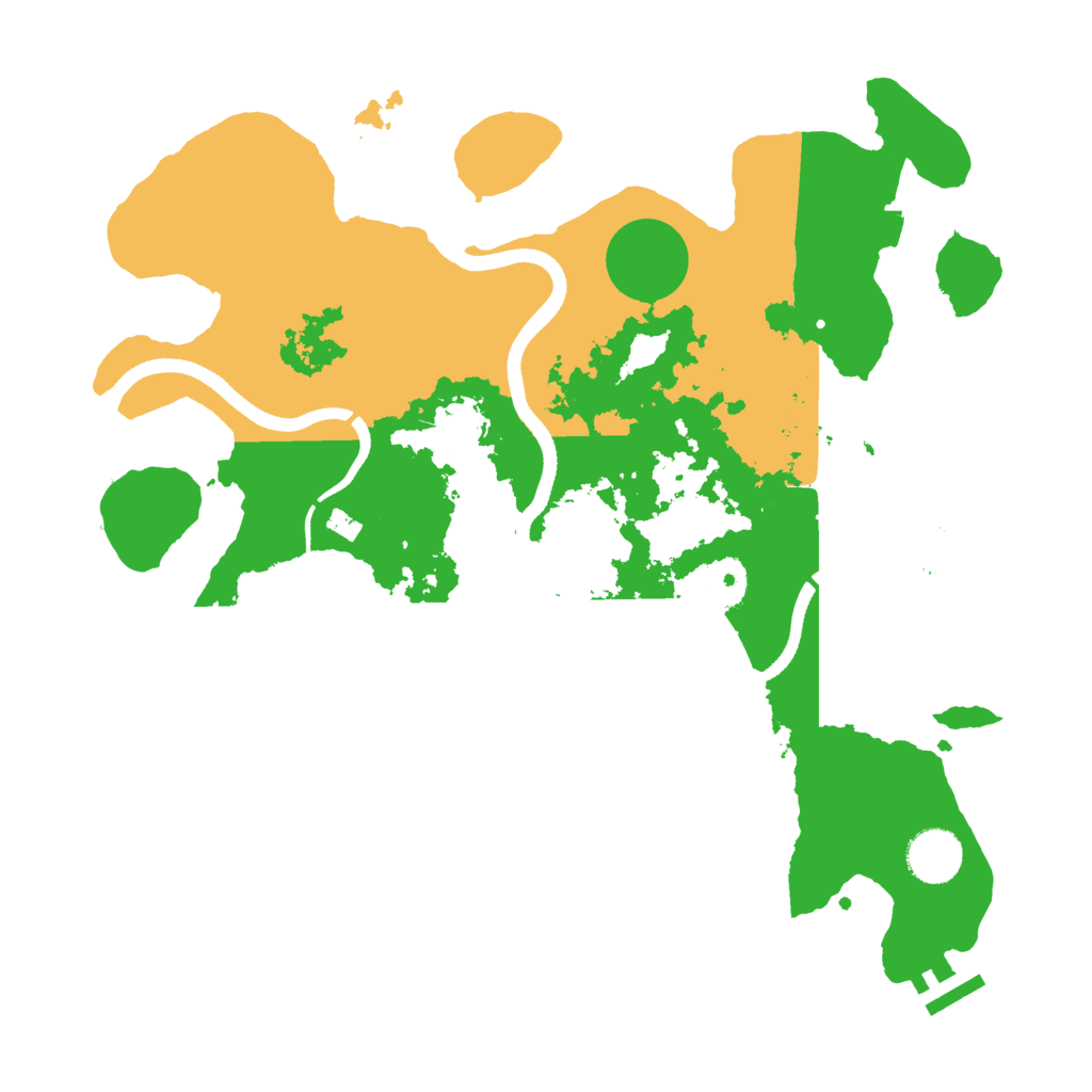 Biome Rust Map: Procedural Map, Size: 3500, Seed: 1833385339