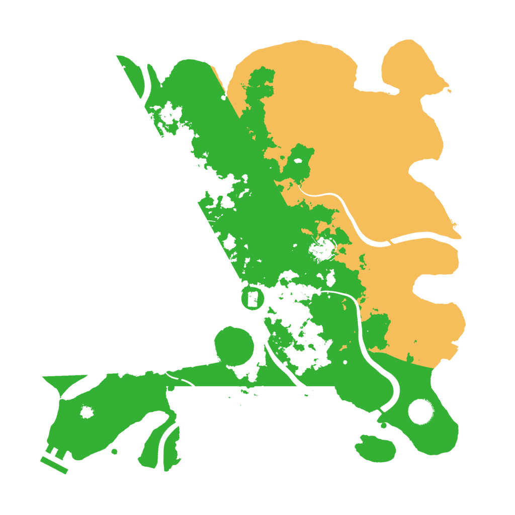 Biome Rust Map: Procedural Map, Size: 3600, Seed: 628827326
