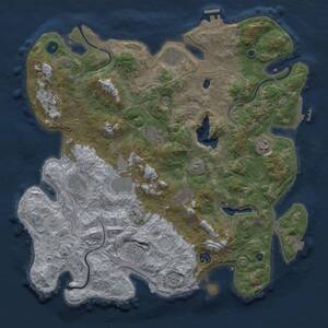 Thumbnail Rust Map: Procedural Map, Size: 4250, Seed: 94, 16 Monuments