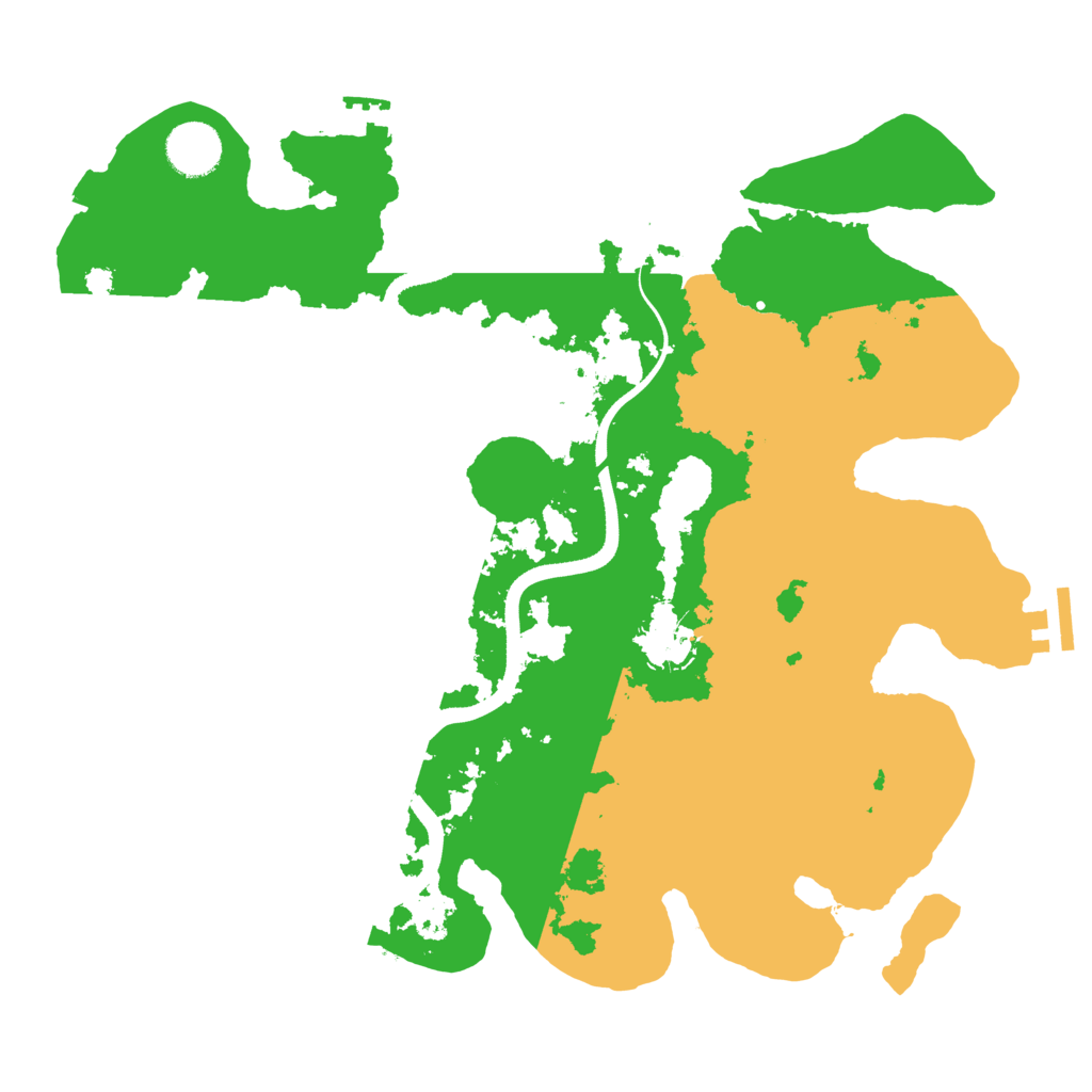 Biome Rust Map: Procedural Map, Size: 3500, Seed: 919001187