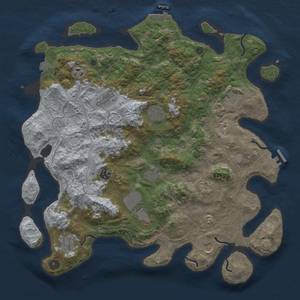 Thumbnail Rust Map: Procedural Map, Size: 4250, Seed: 1938565717, 19 Monuments