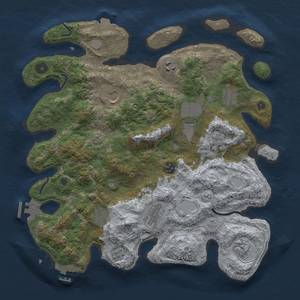 Thumbnail Rust Map: Procedural Map, Size: 3750, Seed: 647911, 17 Monuments