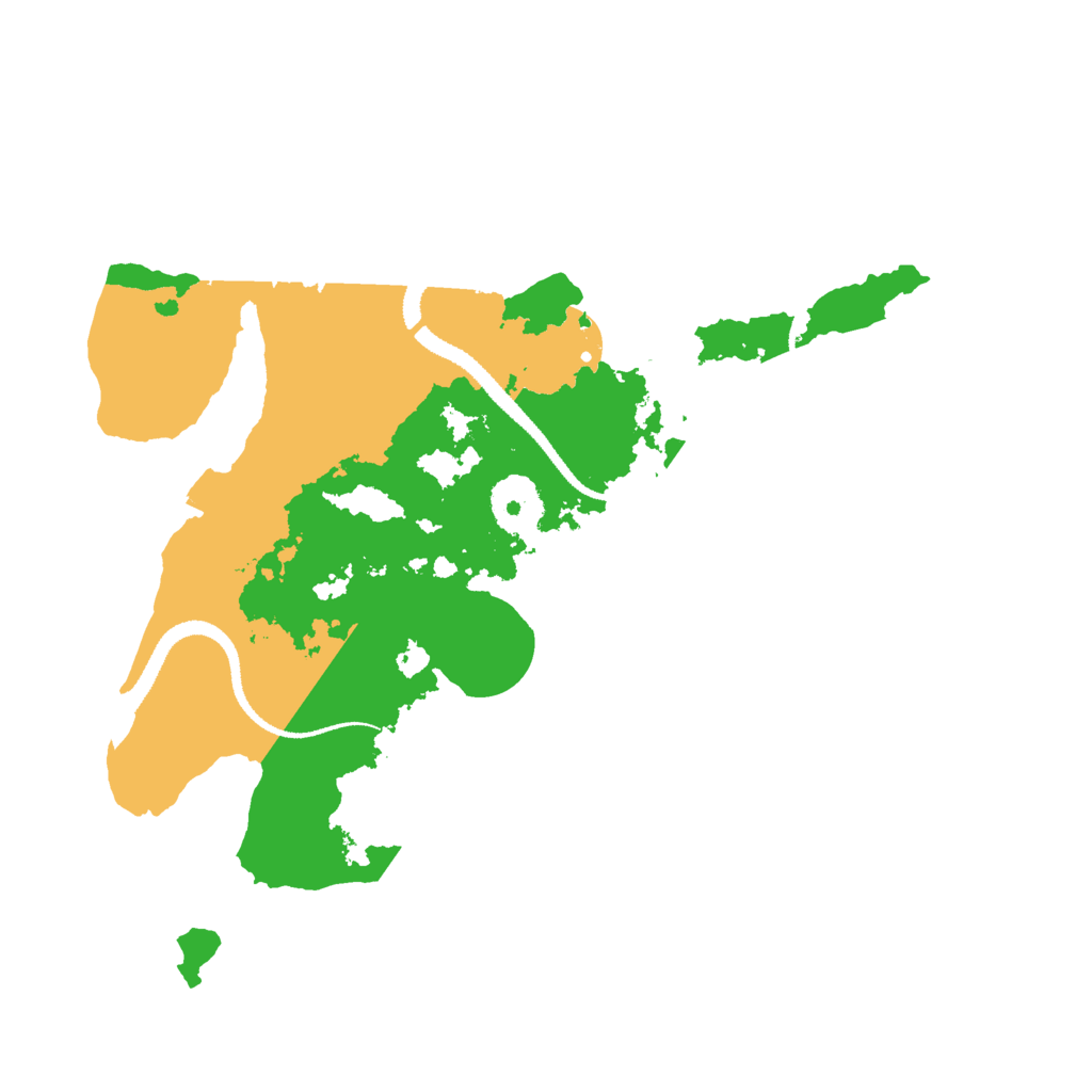 Biome Rust Map: Procedural Map, Size: 3000, Seed: 88697
