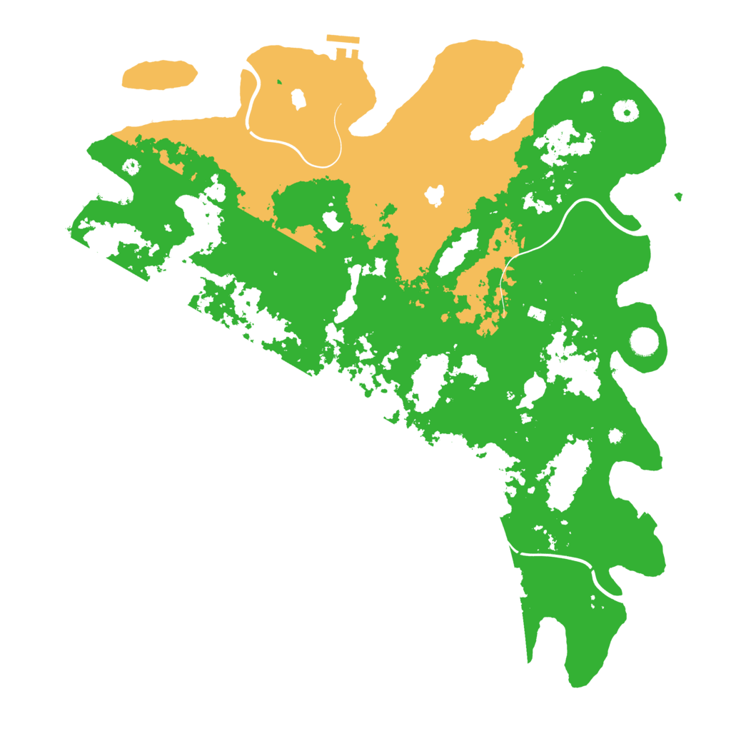 Biome Rust Map: Procedural Map, Size: 4500, Seed: 919351599