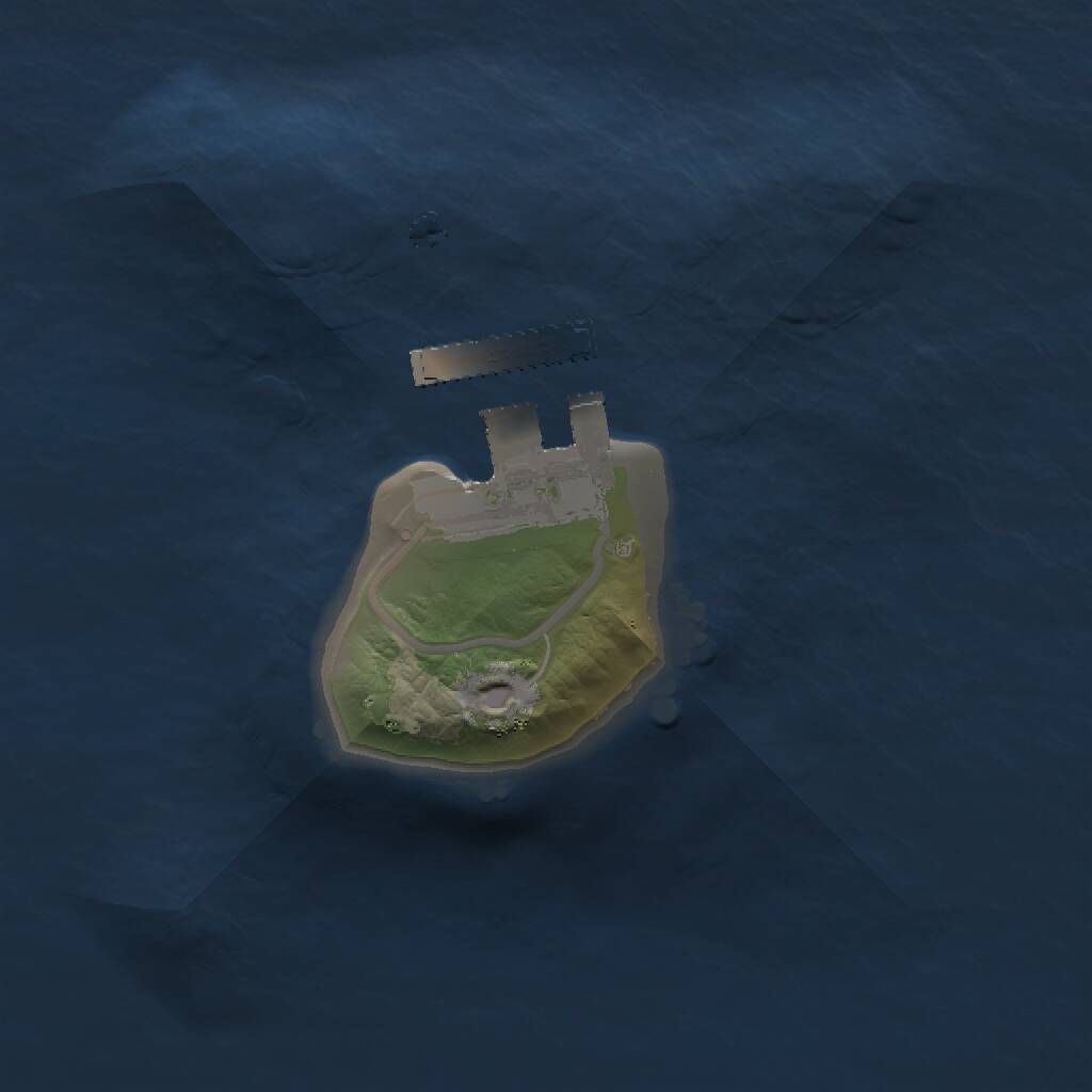 Rust Map: Procedural Map, Size: 1200, Seed: 1145141919, 2 Monuments