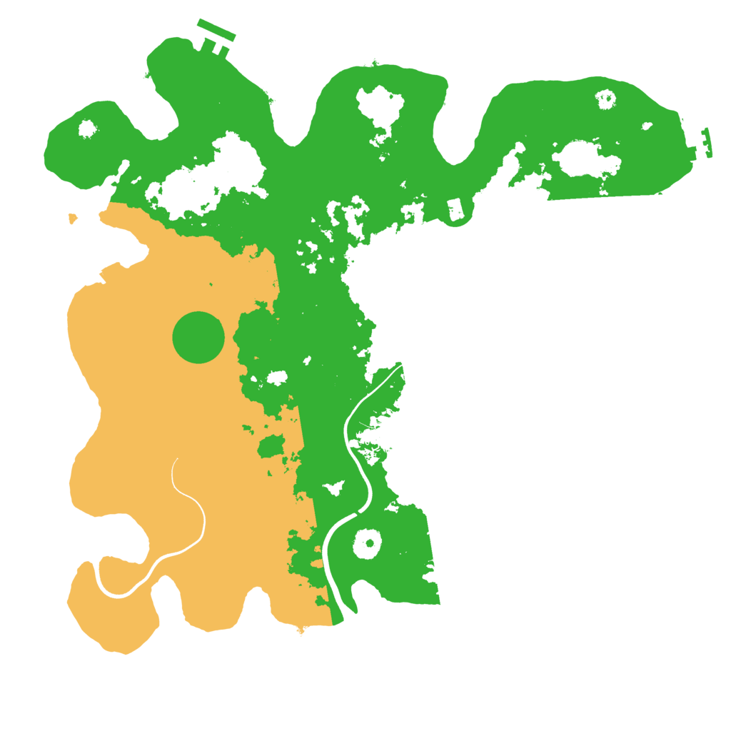 Biome Rust Map: Procedural Map, Size: 3700, Seed: 20246788