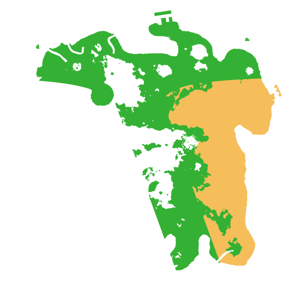 Biome Rust Map: Procedural Map, Size: 3500, Seed: 1143685285