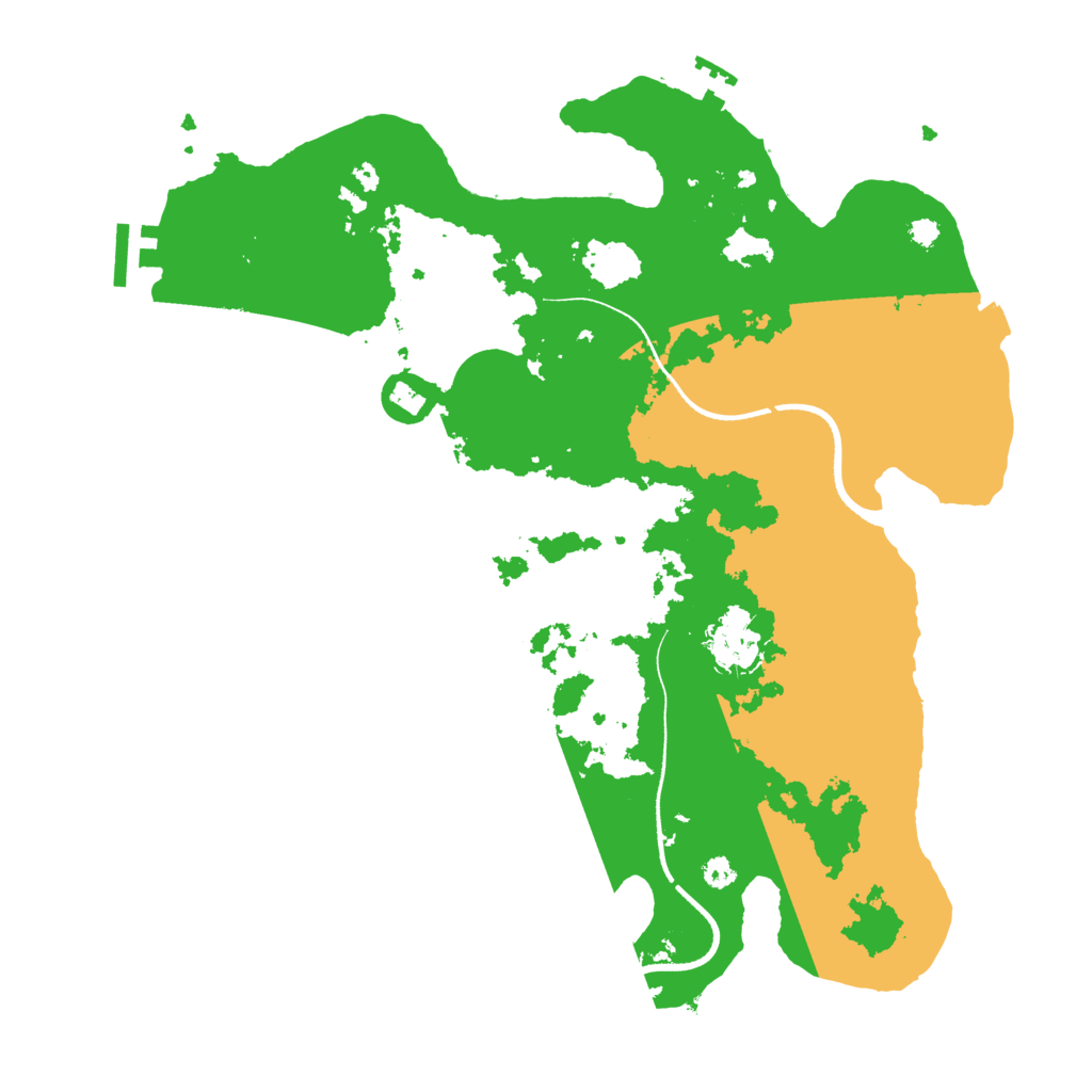 Biome Rust Map: Procedural Map, Size: 3500, Seed: 1143685285