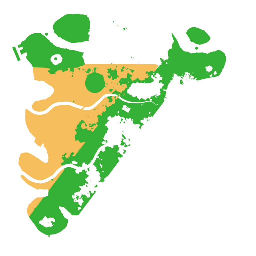 Biome Rust Map: Procedural Map, Size: 3500, Seed: 2208