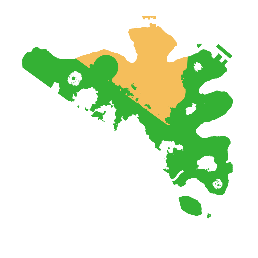 Biome Rust Map: Procedural Map, Size: 2800, Seed: 1232290536