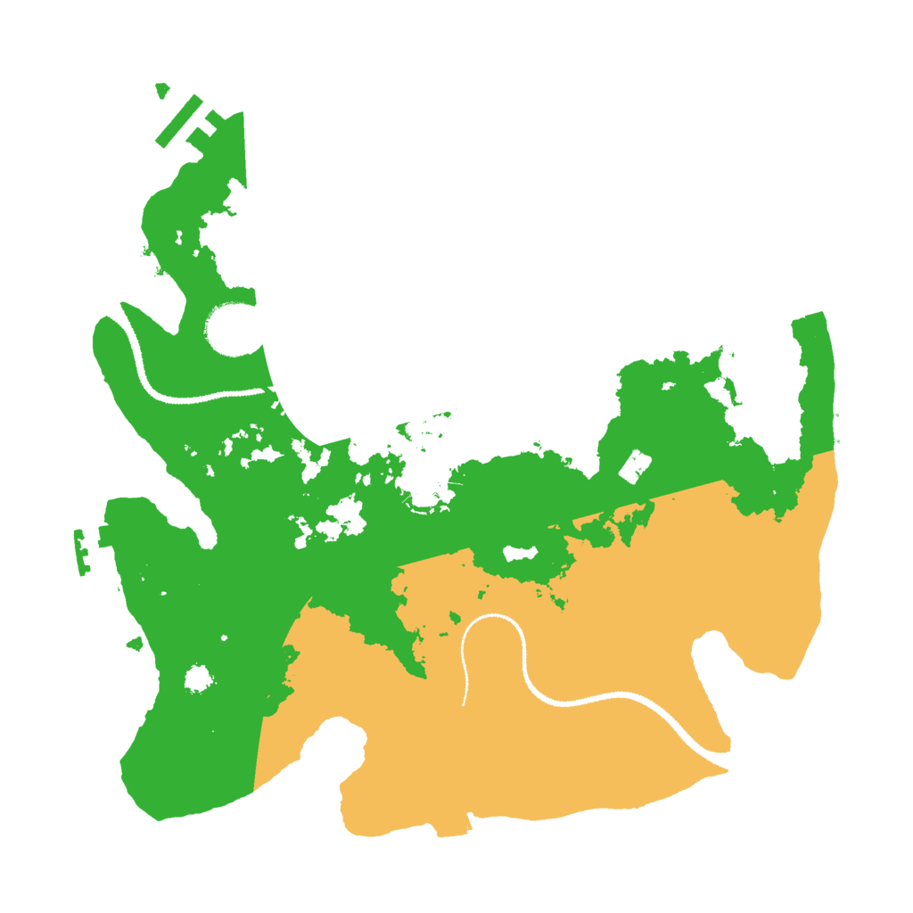 Biome Rust Map: Procedural Map, Size: 3000, Seed: 2091048106