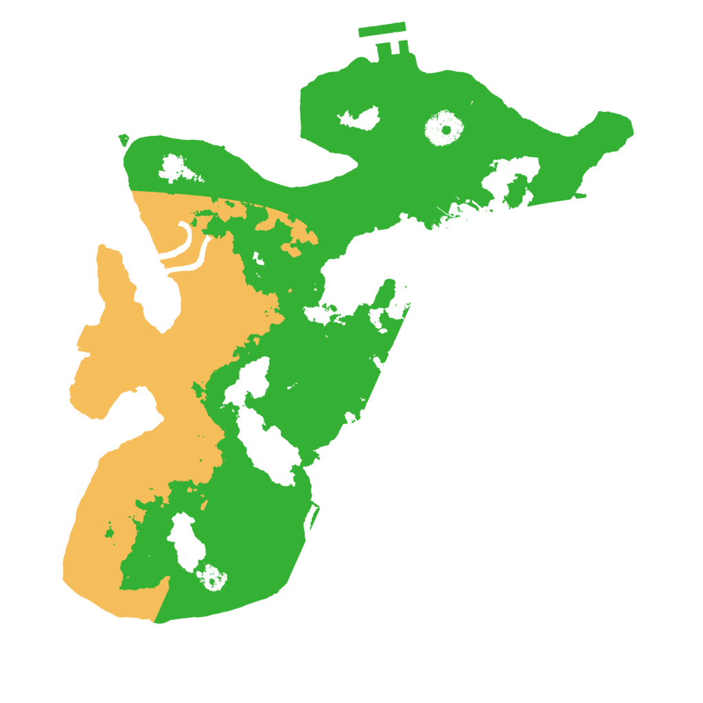 Biome Rust Map: Procedural Map, Size: 3000, Seed: 287108