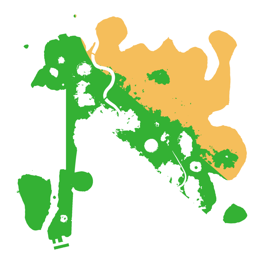 Biome Rust Map: Procedural Map, Size: 3500, Seed: 5793801