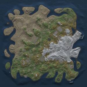 Thumbnail Rust Map: Procedural Map, Size: 4250, Seed: 962135466, 19 Monuments