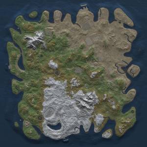 Thumbnail Rust Map: Procedural Map, Size: 5000, Seed: 1573800957, 19 Monuments