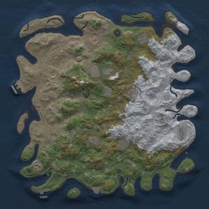 Thumbnail Rust Map: Procedural Map, Size: 4500, Seed: 1355873343, 19 Monuments