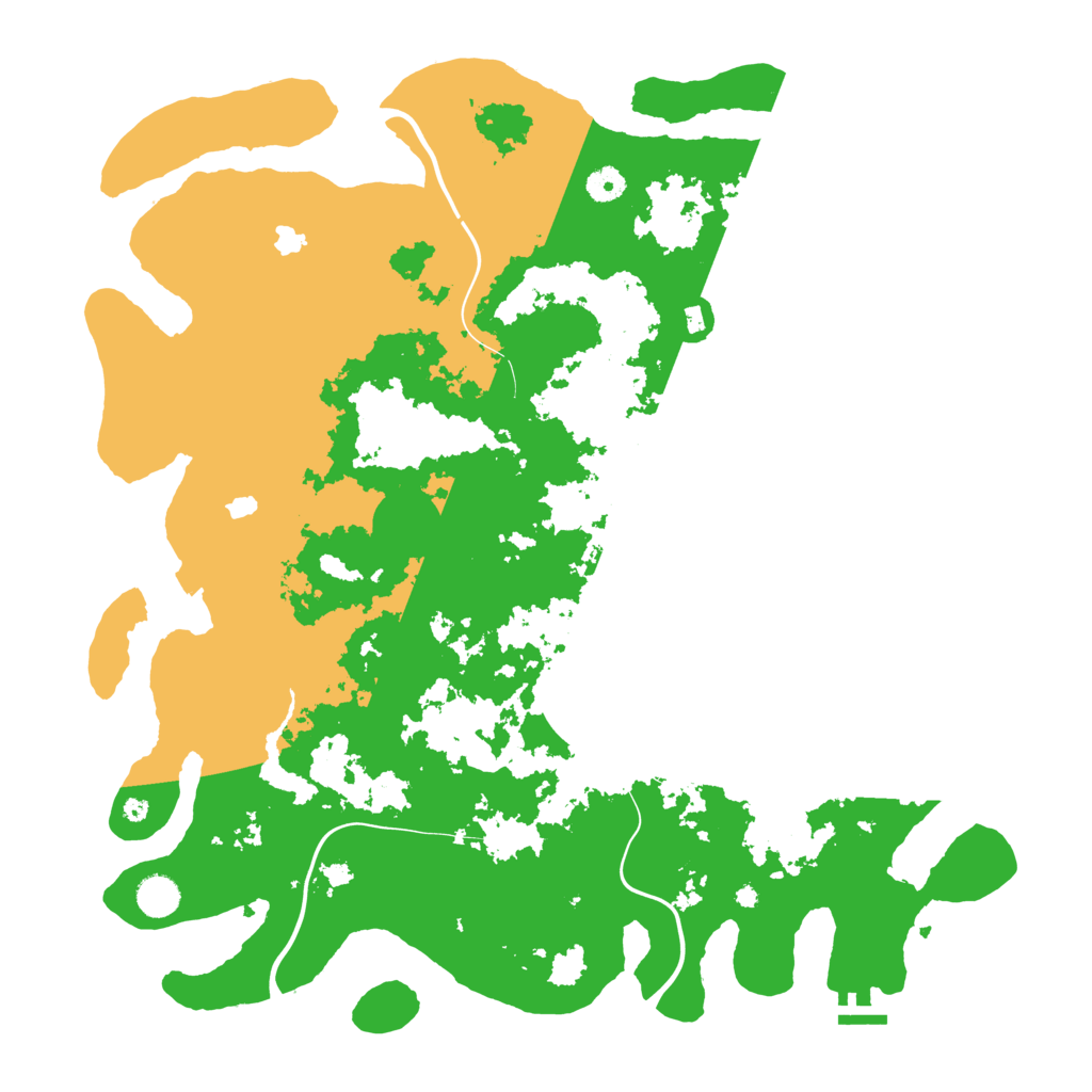 Biome Rust Map: Procedural Map, Size: 4500, Seed: 1355873343
