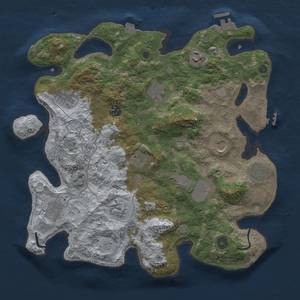 Thumbnail Rust Map: Procedural Map, Size: 3750, Seed: 1387011187, 19 Monuments