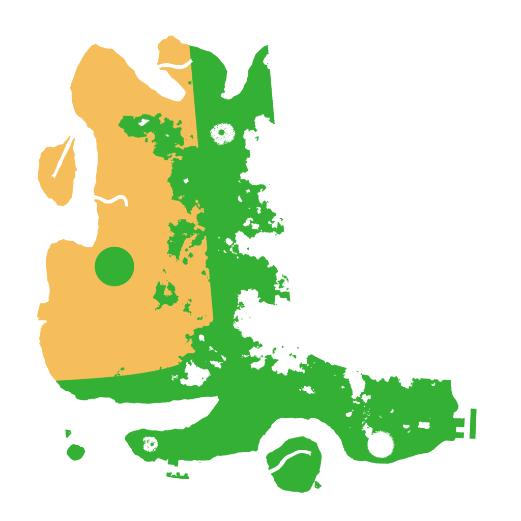 Biome Rust Map: Procedural Map, Size: 3500, Seed: 594371906