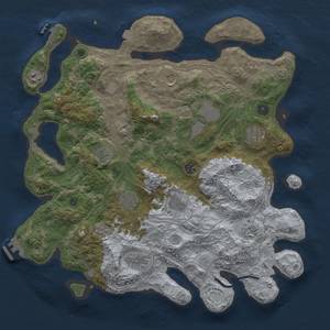 Thumbnail Rust Map: Procedural Map, Size: 4250, Seed: 6430540, 19 Monuments