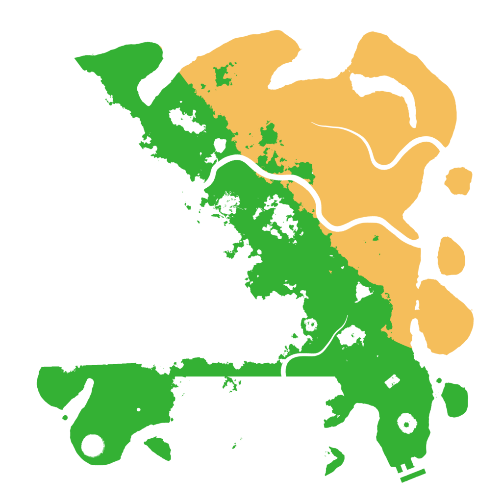 Biome Rust Map: Procedural Map, Size: 3900, Seed: 1351051004