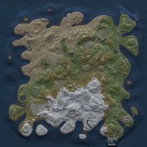 Thumbnail Rust Map: Procedural Map, Size: 4096, Seed: 1286710027, 18 Monuments