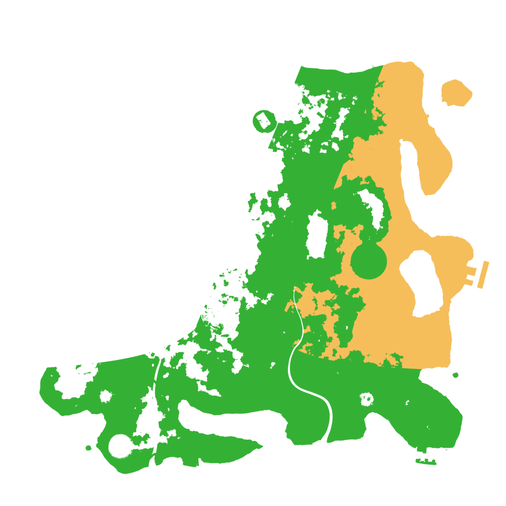 Biome Rust Map: Procedural Map, Size: 3700, Seed: 998113
