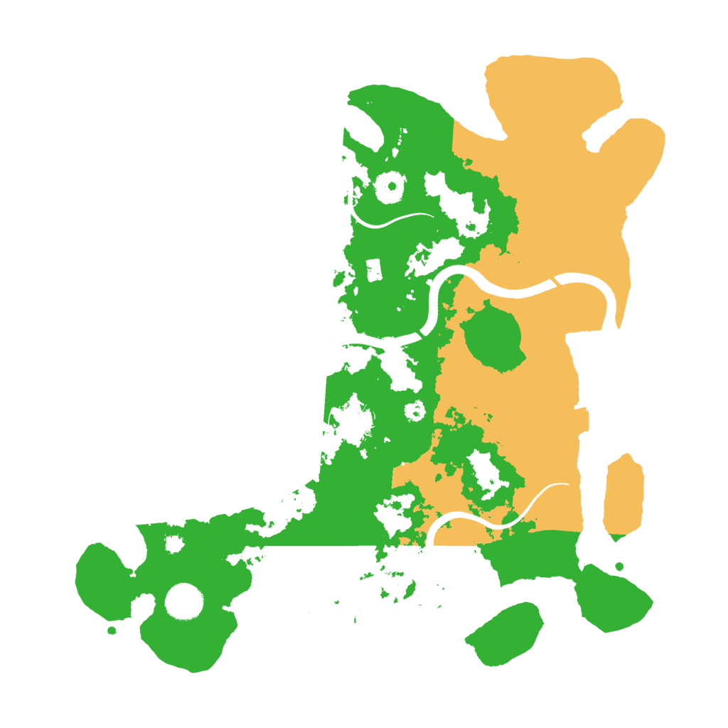 Biome Rust Map: Procedural Map, Size: 3500, Seed: 1102105493