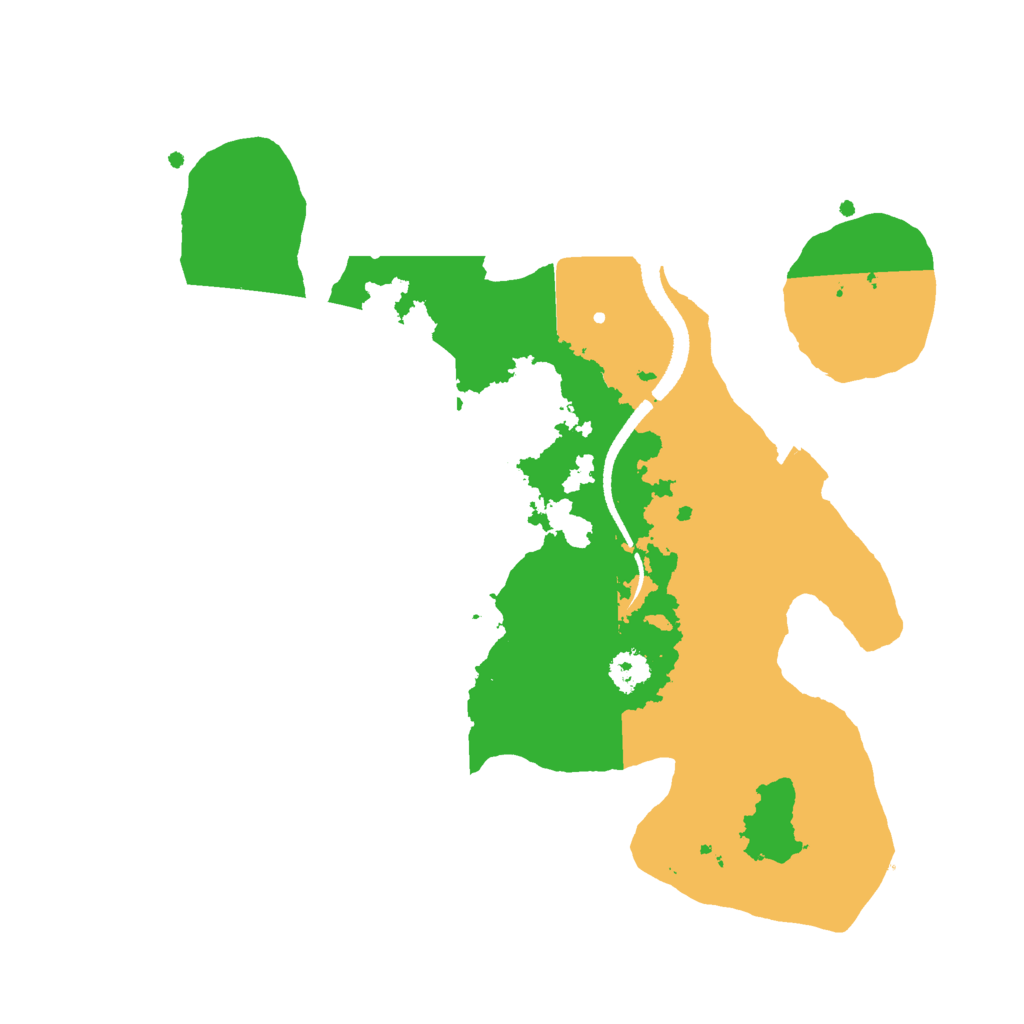 Biome Rust Map: Procedural Map, Size: 2600, Seed: 871441