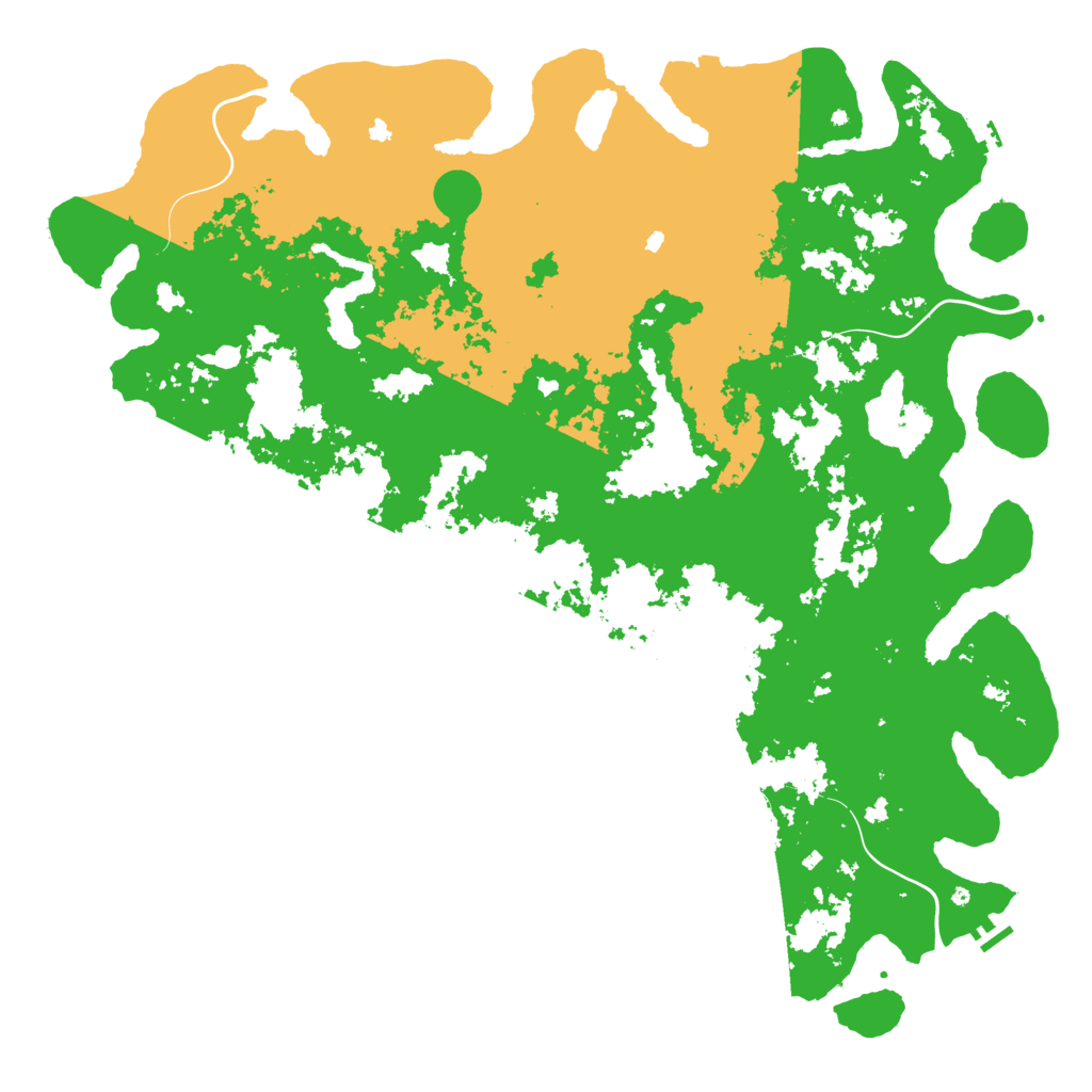 Biome Rust Map: Procedural Map, Size: 6000, Seed: 113501587