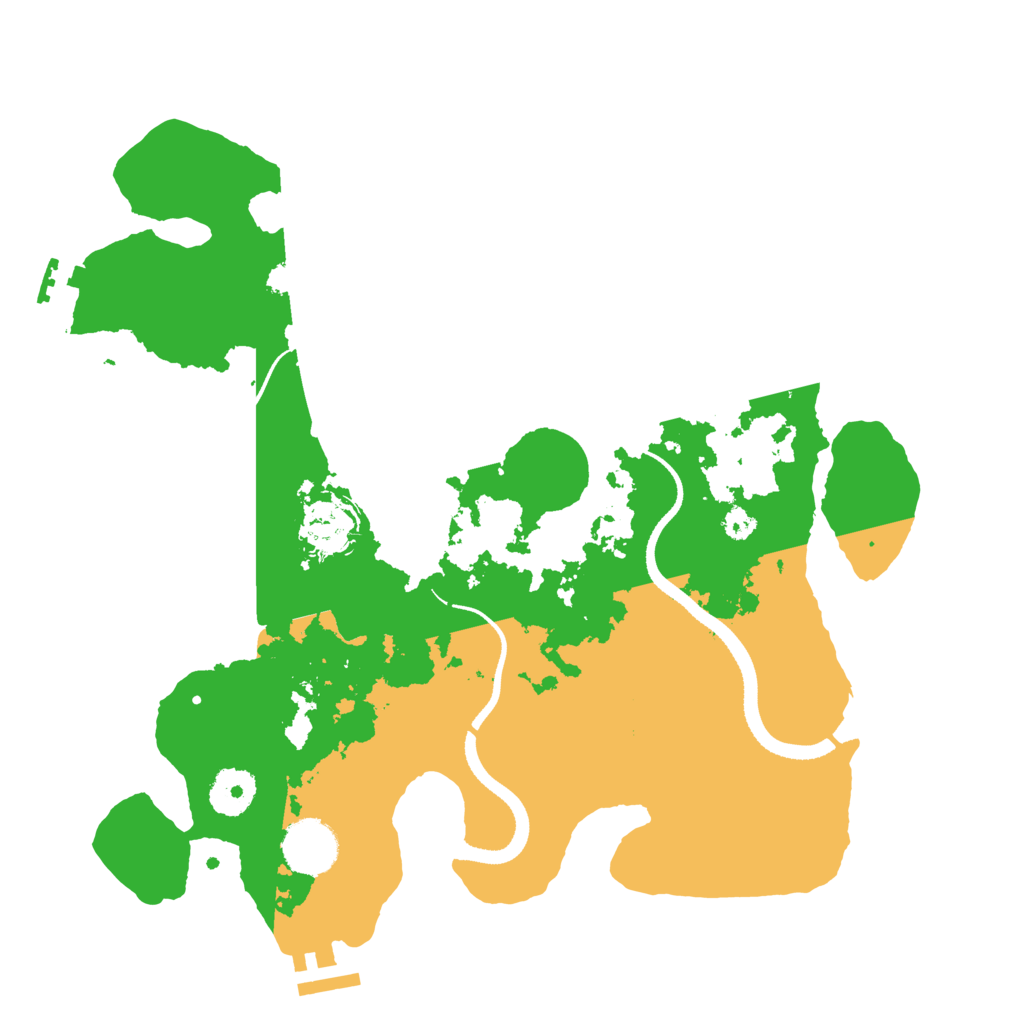 Biome Rust Map: Procedural Map, Size: 3311, Seed: 1