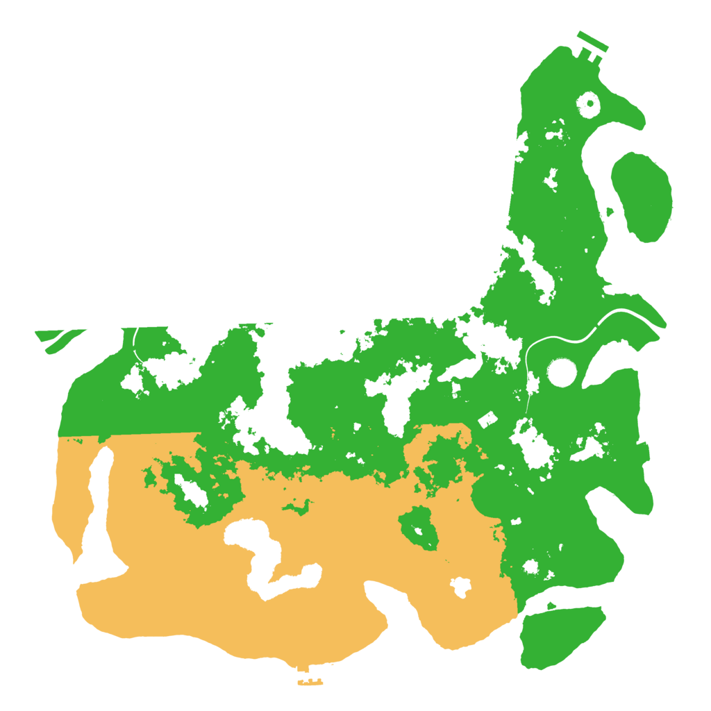 Biome Rust Map: Procedural Map, Size: 4300, Seed: 1140