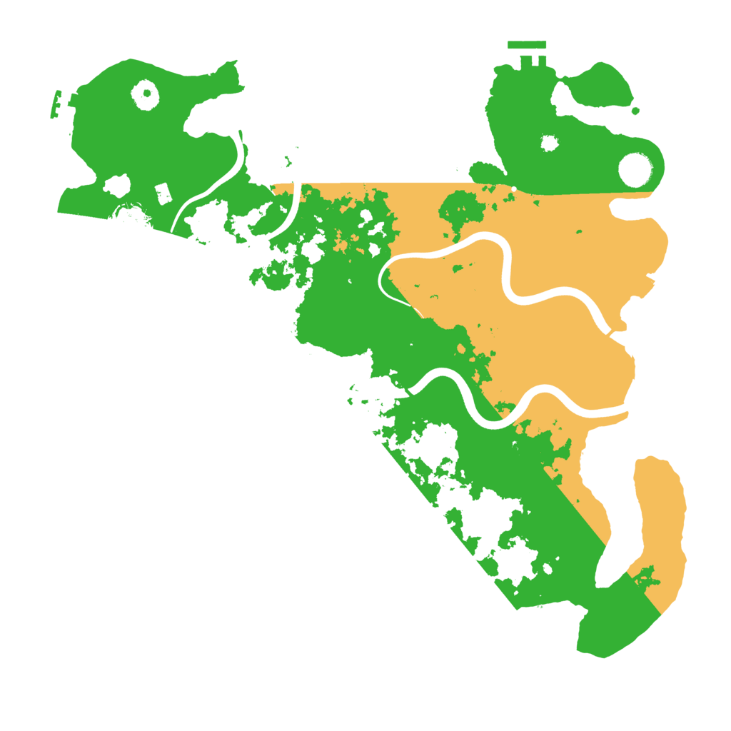 Biome Rust Map: Procedural Map, Size: 3850, Seed: 558966914