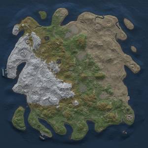 Thumbnail Rust Map: Procedural Map, Size: 4500, Seed: 656303849, 19 Monuments