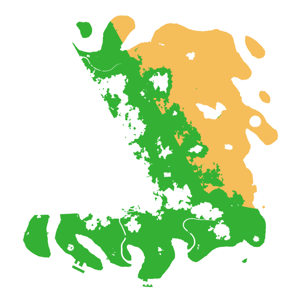 Biome Rust Map: Procedural Map, Size: 4500, Seed: 656303849