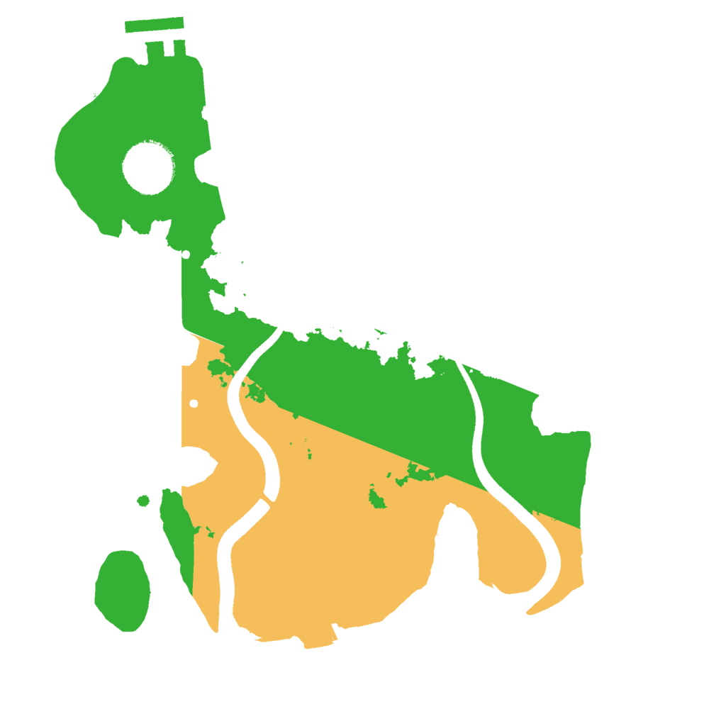 Biome Rust Map: Procedural Map, Size: 2500, Seed: 38812