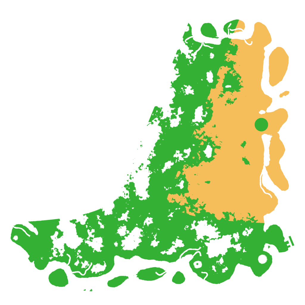 Biome Rust Map: Procedural Map, Size: 6000, Seed: 609755925