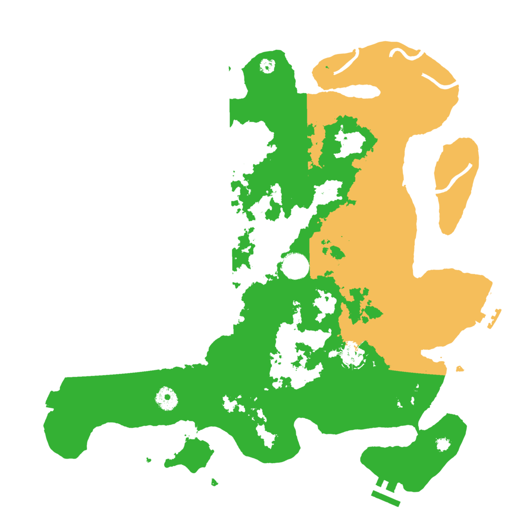 Biome Rust Map: Procedural Map, Size: 3500, Seed: 922402294