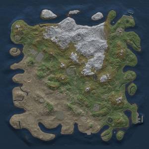 Thumbnail Rust Map: Procedural Map, Size: 4500, Seed: 1810672254, 19 Monuments