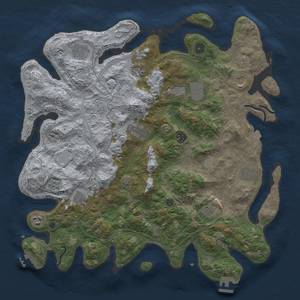 Thumbnail Rust Map: Procedural Map, Size: 4250, Seed: 964740603, 19 Monuments