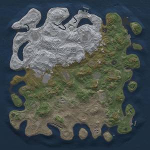 Thumbnail Rust Map: Procedural Map, Size: 4500, Seed: 732133023, 19 Monuments