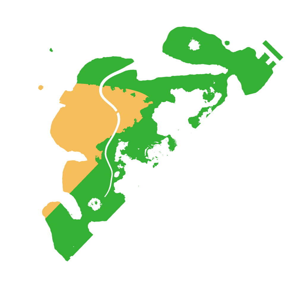 Biome Rust Map: Procedural Map, Size: 2500, Seed: 1666922435
