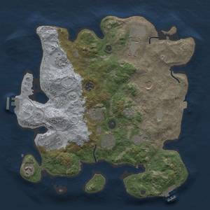 Thumbnail Rust Map: Procedural Map, Size: 3501, Seed: 4545567, 18 Monuments