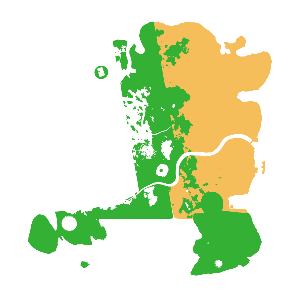 Biome Rust Map: Procedural Map, Size: 3501, Seed: 4545567
